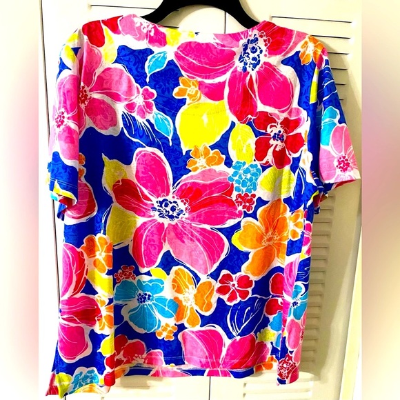 EUC ALFRED DUNNER Top, Embellishments, Lace, Floral, Sz L, Cottagecore, Artsy - Picture 7 of 11